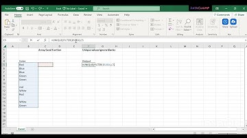 How to get unique values without blank cells