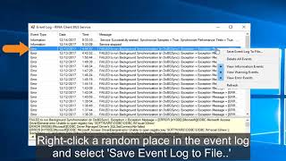 Collecting RINA Client Library and BSG log files  - ISIscan