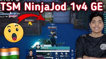🇮🇳 TSM NinjaJod 1v4 Global ESports 😱| TSM NinjaJod Is On Fire 🔥| TSM vs Global eSports |#tsmninjajod