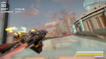 Wipeout Omega: Downtown C Class Speed Lap 00:38.43