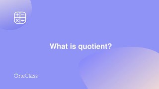 What is quotient