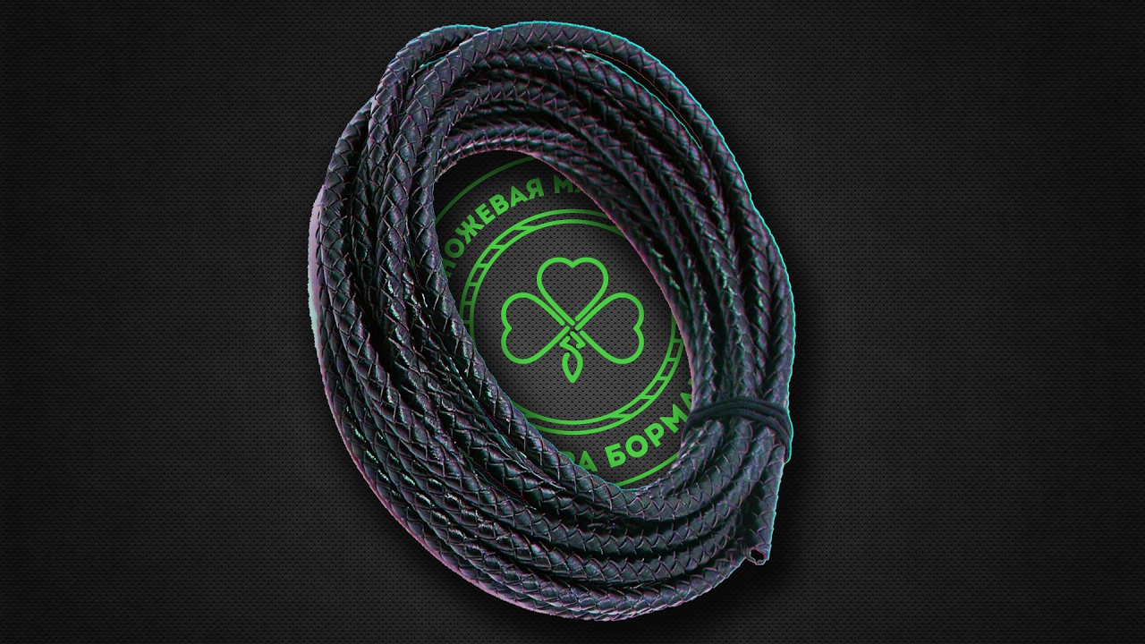 057.How to Make Round Braid - Плетем круглый кожаный шнур для темляка