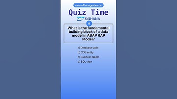 ABAP RAP Interview Question#12 #sapabap #sap #interviewquestions #quiz