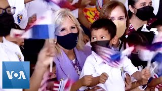 Jill Biden Visits School in Panama screenshot 4