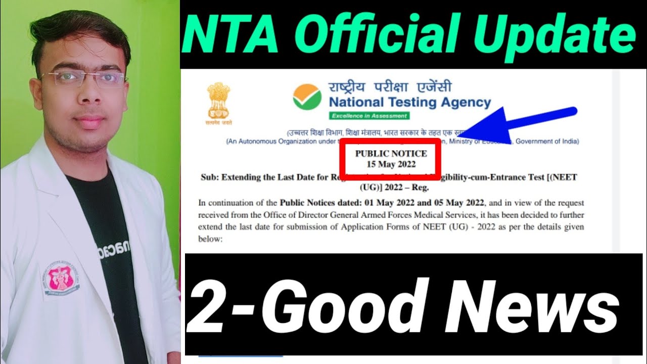 NEET 2022 NTA Official Update(Students Must be-Check👍)