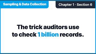 CISA Exam Prep【Chapter 1 #6】Audit Sampling | How Auditors Test Millions of Records