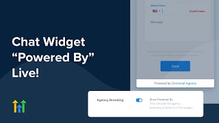 Chat Widget 'Powered By' Live + API Updates!