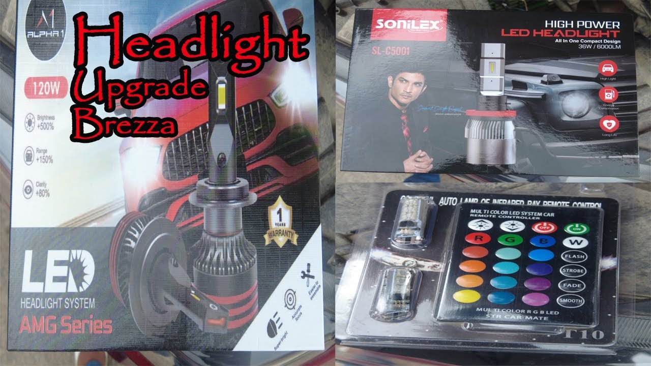 Vdi Led Vitara Brezza Vdi | Install LED | Headlight Performance - YouTube