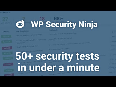 Test your website security with WP Security Ninja