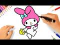 HOW TO DRAW MY MELODY ???????? | SANRIO