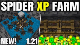 Best Spider Spawner XP Farm in Minecraft Bedrock 1.21