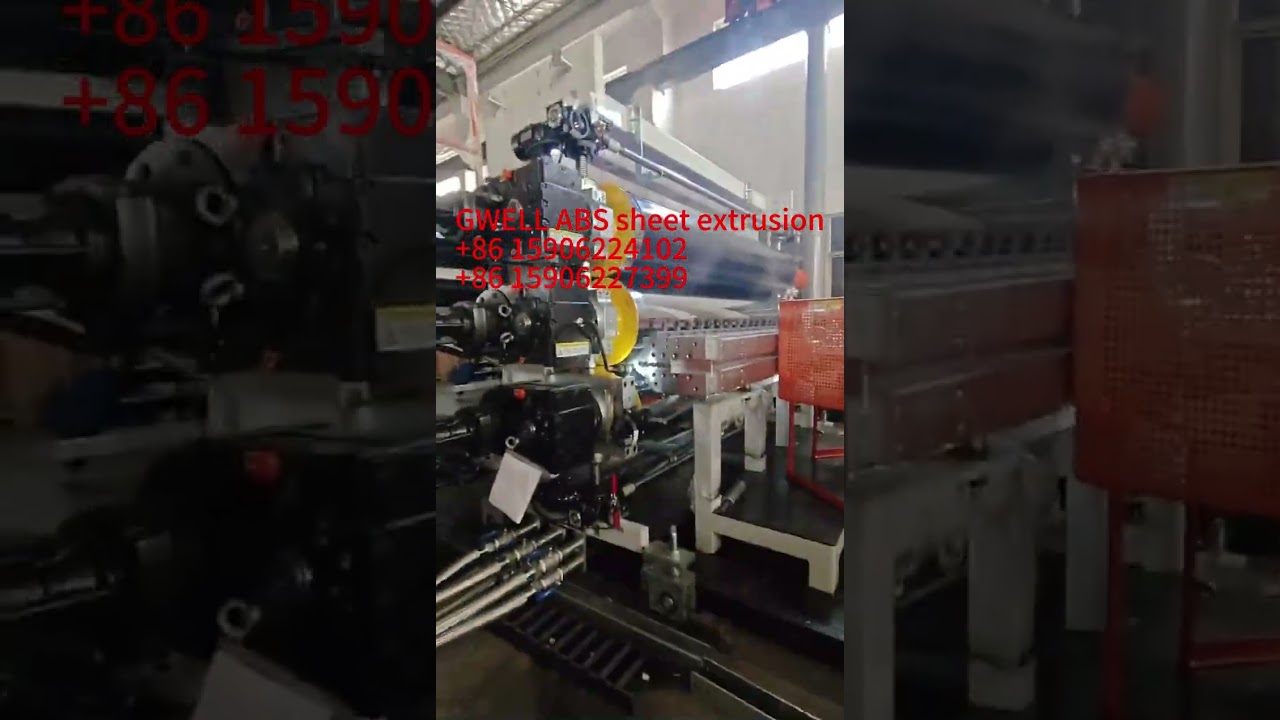 ABS Plastic Sheet Extrusion Machine Process Parallel Twin Screw Extruder