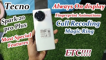 Tecno Spark 20pro plus Tips and Tricks | Most Useful Special Features | Always on display Settings