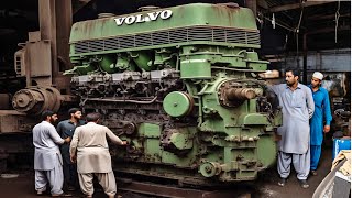 Volvo Firefighter Truck Engine Seized Due to Dirt and Broken Gears | Complete Restoration