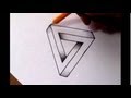 How To Draw The Impossible Triangle - Optical Illusion