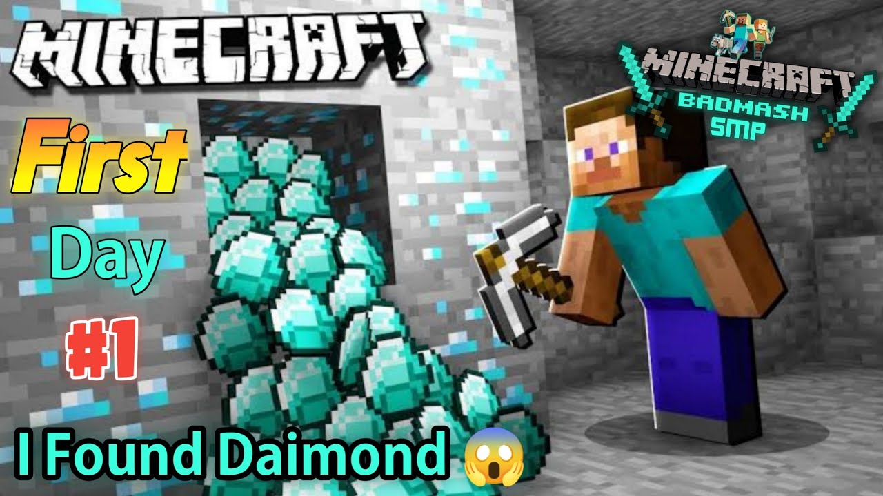 I Found Daimond In Minecraft 😱 | Ep-1 | First Day I Found Daimond Just ...