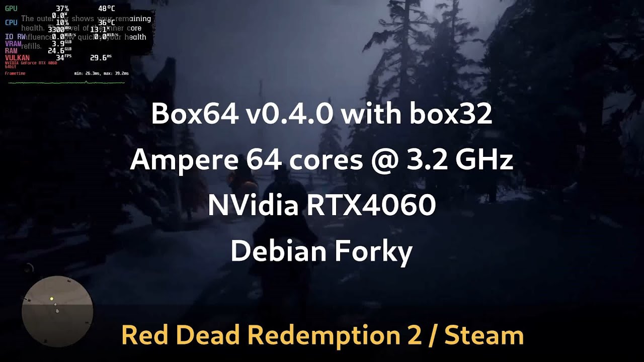 box64 v0.4.0 on Ampere (ARM64) running Games - YouTube