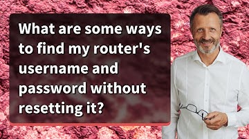 What are some ways to find my router