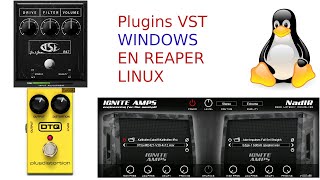 Como cargar plugins windows vst en linux Reaper paso a paso (corregido)