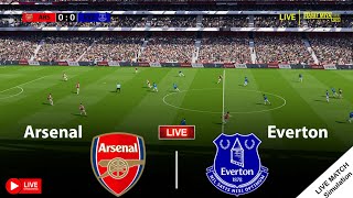 🔴LIVE | Arsenal vs Everton • Premier League 23/24 Last Match - Video Game Simulation
