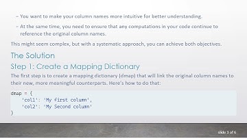 How to Display Intuitive Column Labels in Pandas DataFrames Without Renaming Them