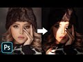 Create FAKE Sun Rays on Face with Photoshop!