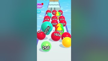 Ball Run 2048🔥👩‍❤️‍👨🏀 Very Satisfying And Relaxing ASMR Sound Gameplay #stmkgaming #gameplay #shorts