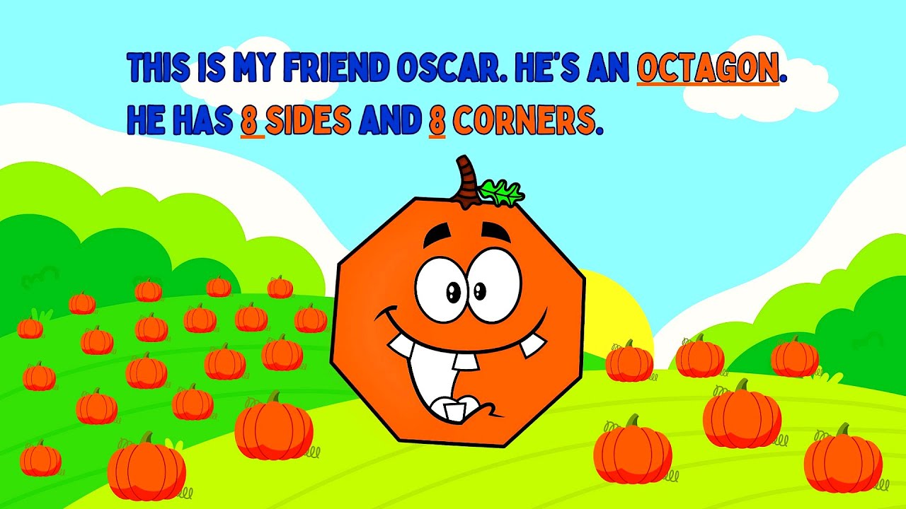 Toddlers/Kids Pumpkin Shape Identification & Attributes | Animated Pictures | Watch/Listen & Learn