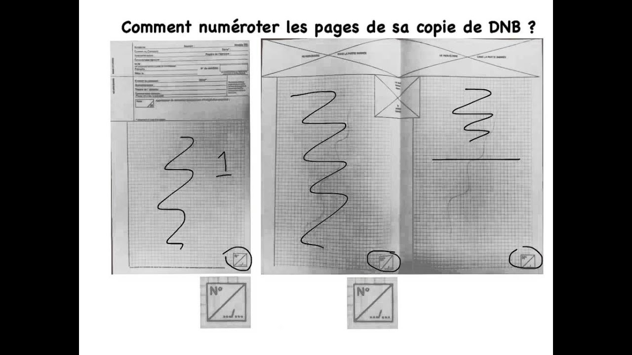 Tutoriel DNB numéroter les pages - YouTube
