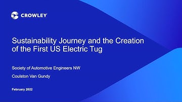 The First U.S. Autonomous Fully-Electric Tugboat