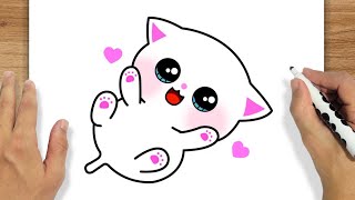 Como Desenhar Um Gato Bebe Kawaii