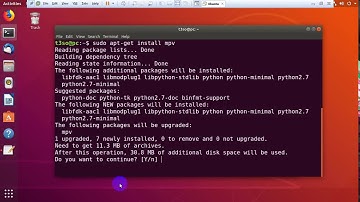 How to install MPV Player on Ubuntu