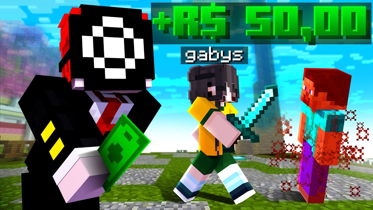 Eu Ganhei R$300,00 Por Cada Vítória no Bedwars! (é sério)