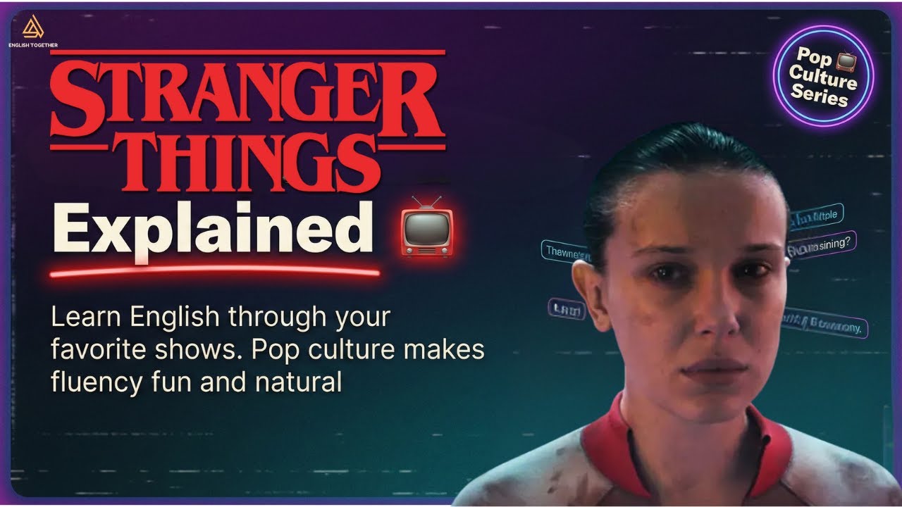 Stranger Things Explained || Learn English Through TV 📺 || Pop Culture English || graded reader