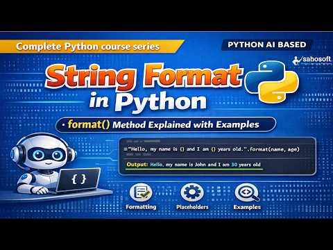 String Format in Python 🔥 | format() Method Explained with Examples ...