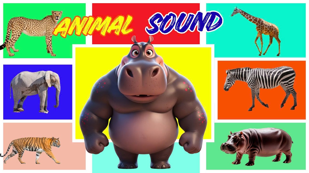 Safari Animal Sounds Song More | Nursery Rhyme for Kids - Learn Animal ...