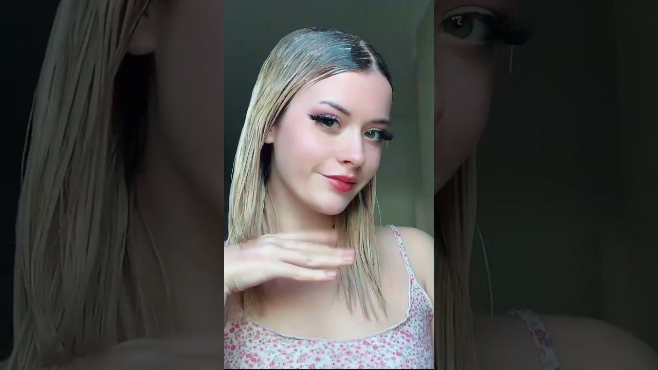 Peach hair transformation 🍑