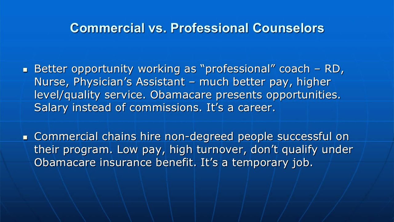 Diet Counselor The Job For You YouTube
