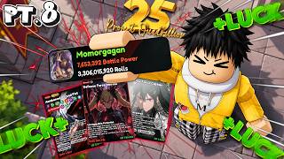 3.3 BILLION TOTAL ROLLS AND I'M THIS LUCKY!? in Project 25 Quadrillion! (Pt. 8) Anime Card Clash!