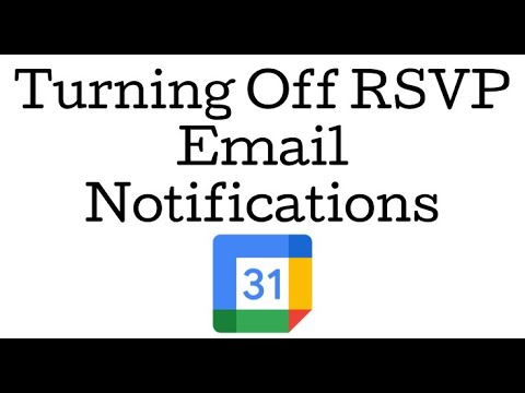 Turning Off RSVP Emails in Google Calendar