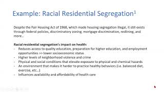 Racism: a Social Determinant of Health