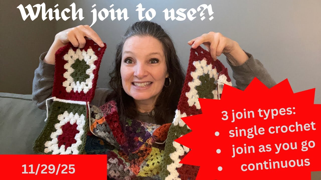 Not sure which join to use in a granny square blanket? Let’s discuss 3 popular options. 