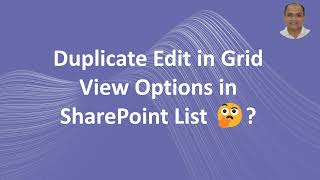 Duplicate Options of Edit in Grid View #SharePoint #EditInGridView #SharePointList #SharePointTips