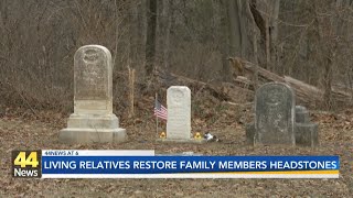Relatives of 19th century baby who’s headstone was stolen pay to restore other ancestor’s