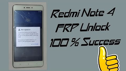Redmi Note 4 FRP Unlock by UMT