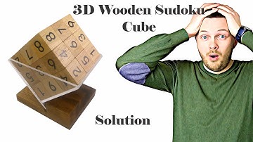 3D Wooden Sudoku Cube from Winshare Puzzles - Solution