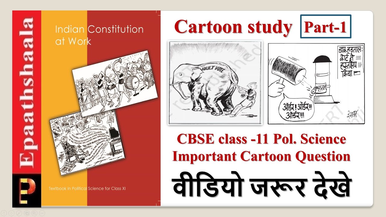 NCERT Class 11 Pol. Sci Important Cartoon Based Questions | कार्टून के  प्रश्न|New syllabus | Part-1 - YouTube