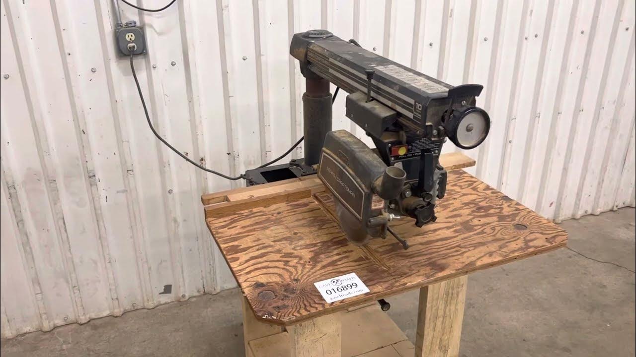 10” Sears / Craftsman Radial Arm Saw Lot 16899 YouTube