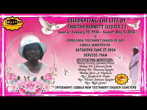 Graveside Of Tabetha Bennett (Sis.T) @ Cobbla New Testament Church Of God #trending #funeral