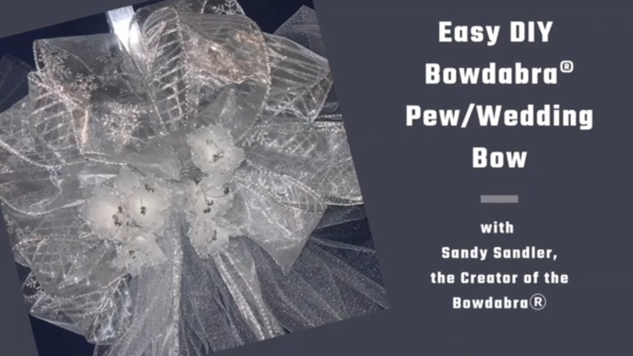 Video to make an amazing tulle and mesh bow : Bowdabra